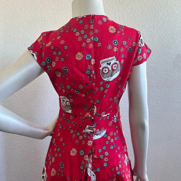 Sugar Skulls Flower Dress size M - Picture 4 of 11